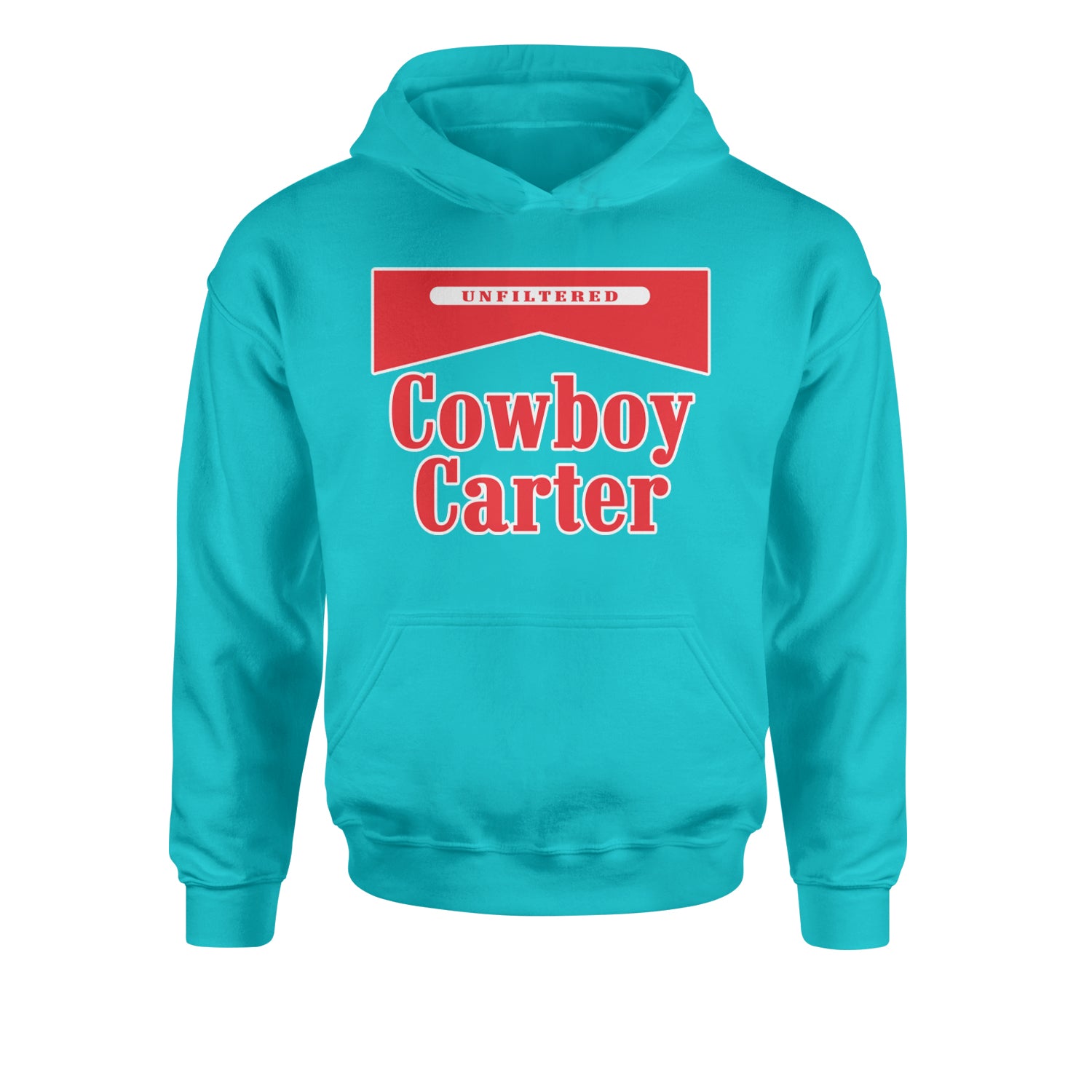 Cowboy Karter Country Act Two Youth-Sized Hoodie Teal