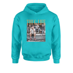 Golden Girls Thug Life Street Youth-Sized Hoodie Teal