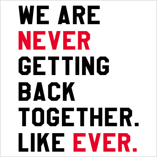 We Are Never Getting Back Together TTPD Eras Outfit Mens T-shirt 