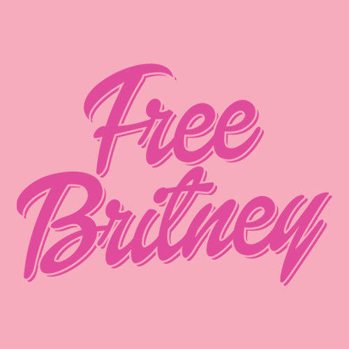 Pink Free Britney Mens T-shirt