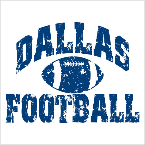 Dallas Distressed Football Mens T-shirt