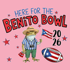 Frog Here for the Benito Bowl Football Mens T-shirt