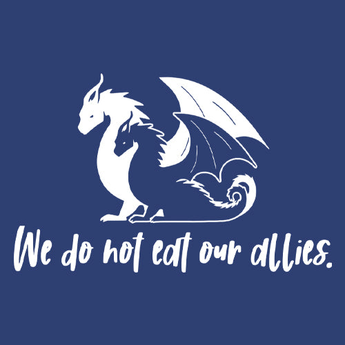 We Do Not Eat Our Allies Fourth Wing Basgiath  Mens T-shirt