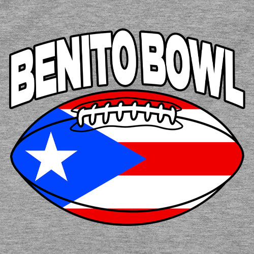 Benito Bowl Puerto Rico Football Mens T-shirt