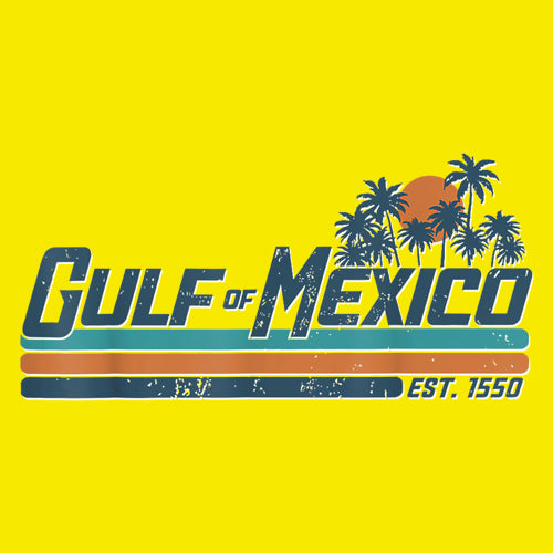 Gulf Of Mexico Established Year 1550 Men's T-shirt