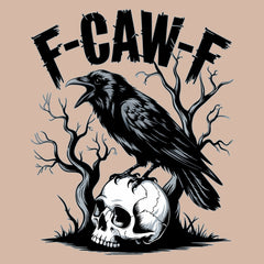 F-Caw-F Crow On Skull F-ck Off Gothic Men&