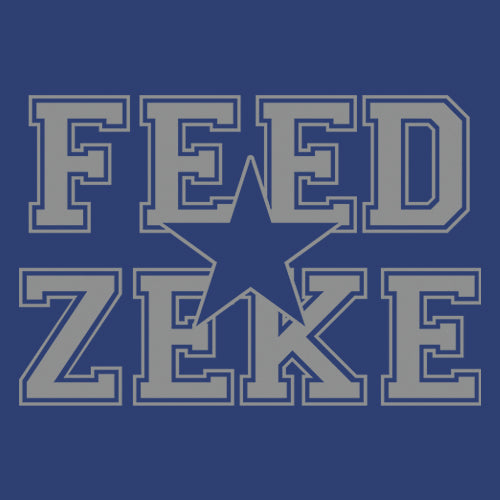 Feed Zeke Football  Mens T-shirt