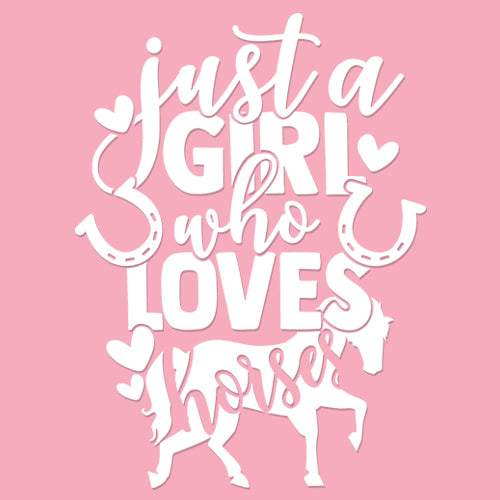 Just A Girl Who Loves Horses Mens T-shirt 