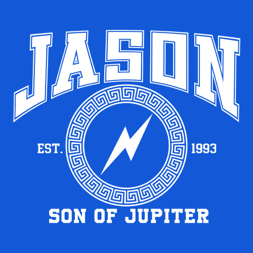 Jason Son of Jupiter Storm Bringer Mens T-shirt