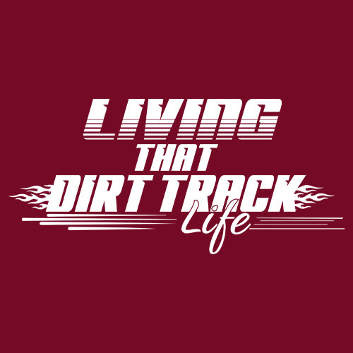 Living That Dirt Track Life Mens T-shirt 