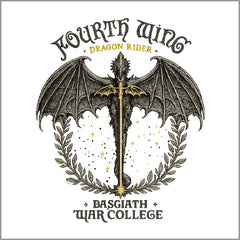 Fourth Wing Dragon Rider Vintage Basgiath War College Mens T-shirt