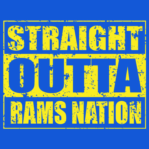 Straight Outta Rams Nation   Mens T-shirt