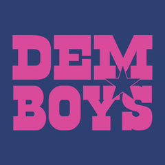 Dem Boys Hot Pink Dallas  Mens T-shirt