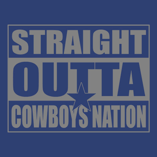 Straight Outta Cowboys Nation   Mens T-shirt