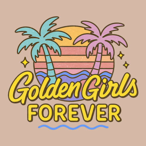 Golden Girls Forever Retro Sunset Mens T-shirt
