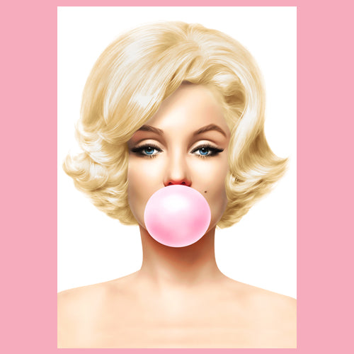 Ms. Monroe Pink Bubble Gum American Icon Mens T-shirt