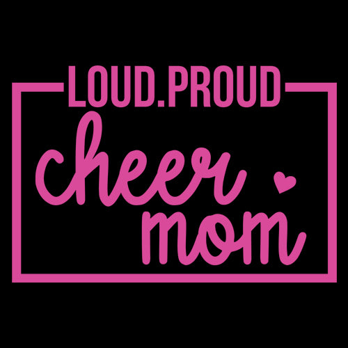 Loud Proud Cheerleader Mom Mens T-shirt