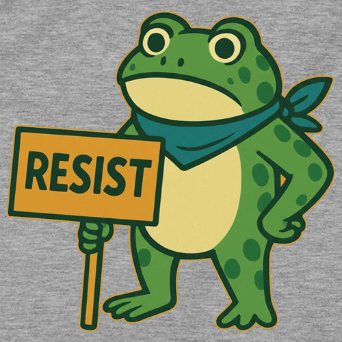 Sign Resist Meme Frog Protest Mens T-shirt