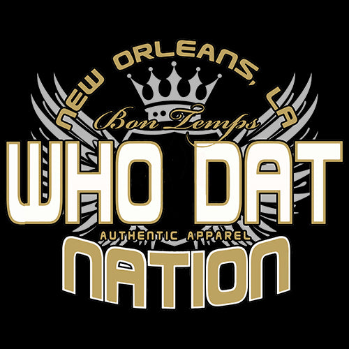 Who Dat Nation New Orleans (Color) Mens T-shirt