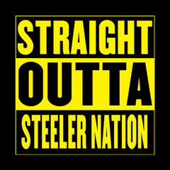 Straight Outta Steeler Nation Football  Mens T-shirt
