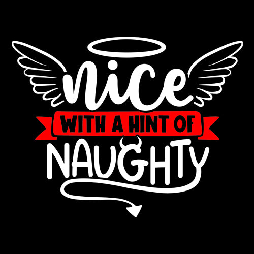 Nice with a Hint of Naughty Christmas Mens T-shirt 