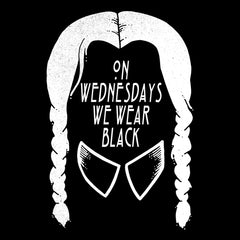 On Wednesdays, We Wear Black Mens T-shirt 