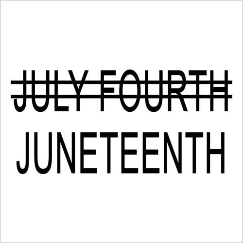 Juneteenth (July Fourth Crossed Out) Jubilee Mens T-shirt 