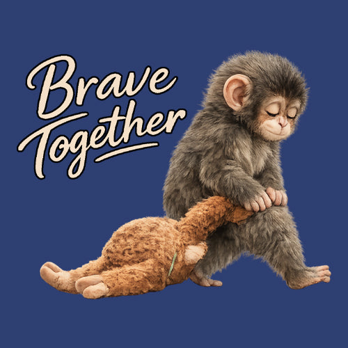 Punch Brave Together Stuffed Animal Mens T-shirt