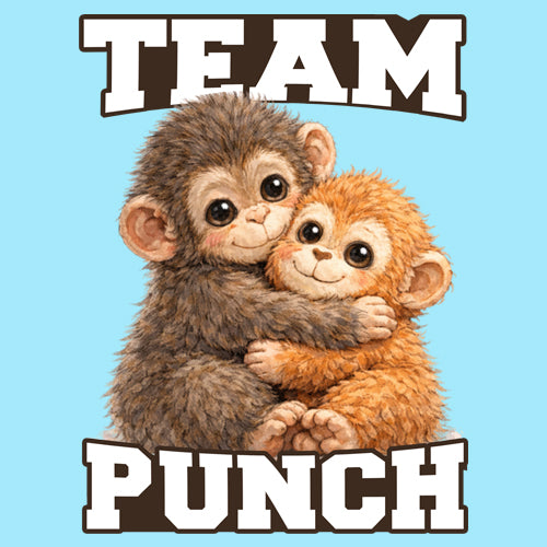 Team Punch Panchi-kun Monkey Mens T-shirt