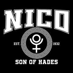 Nico Son of Hades Underworld Crest Mens T-shirt