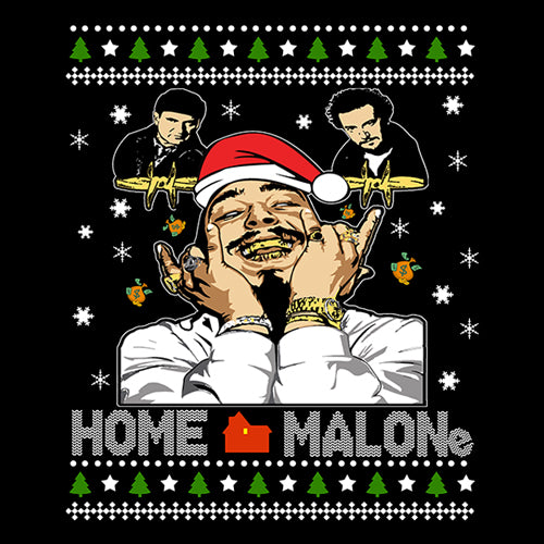 Home Malone Ugly Christmas  Mens T-shirt