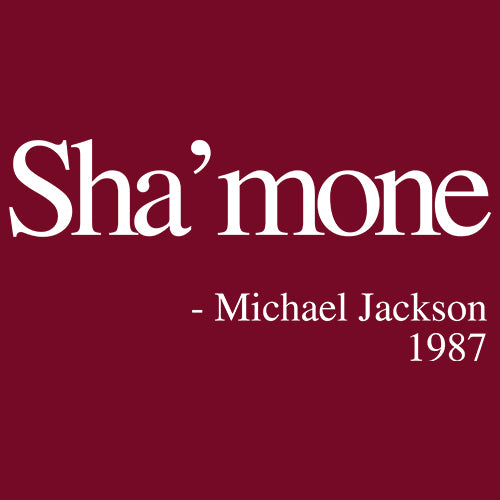 Sha'mone Quote King Of Pop Mens T-shirt 