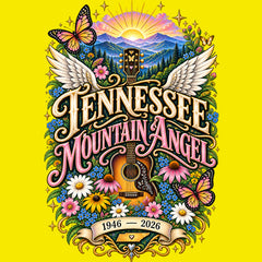 Tennessee Mountain Angel Wings Dolly Mens T-shirt