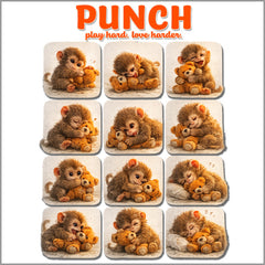 Punch Play Hard Love Harder Mens T-shirt