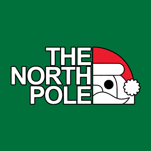 The North Pole Santa Face  Mens T-shirt