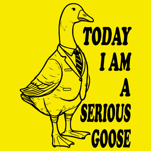 Today I Am A Serious Goose Mens T-shirt 