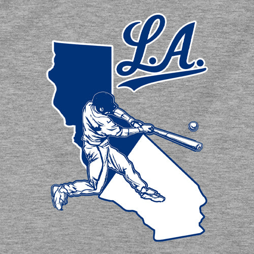 Los Angeles Baseball Batter Up Mens T-shirt