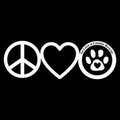 Peace, Love and TLC Dog Rescue Mens T-shirt