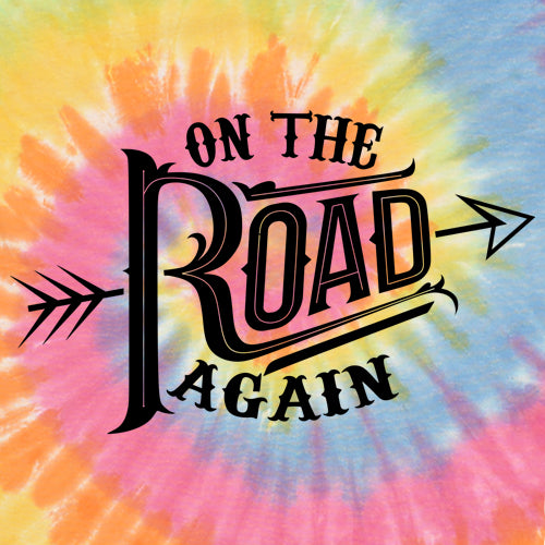 On The Road Again Hippy Country Music Mens T-shirt 