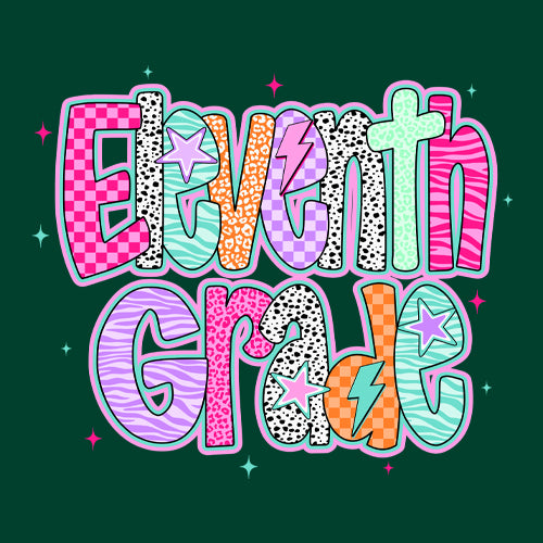Eleventh Grade Extra Colorful Back to School Men's T-shirt