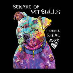 Beware Of Pit Bulls, They Will Steal Your Heart  Mens T-shirt