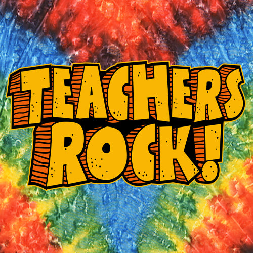 Teachers Rock Retro  Mens T-shirt