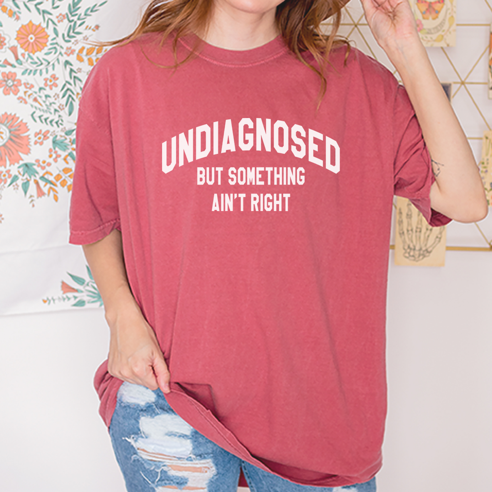 Undiagnosed But Something Ain't Right Mens T-shirt Black