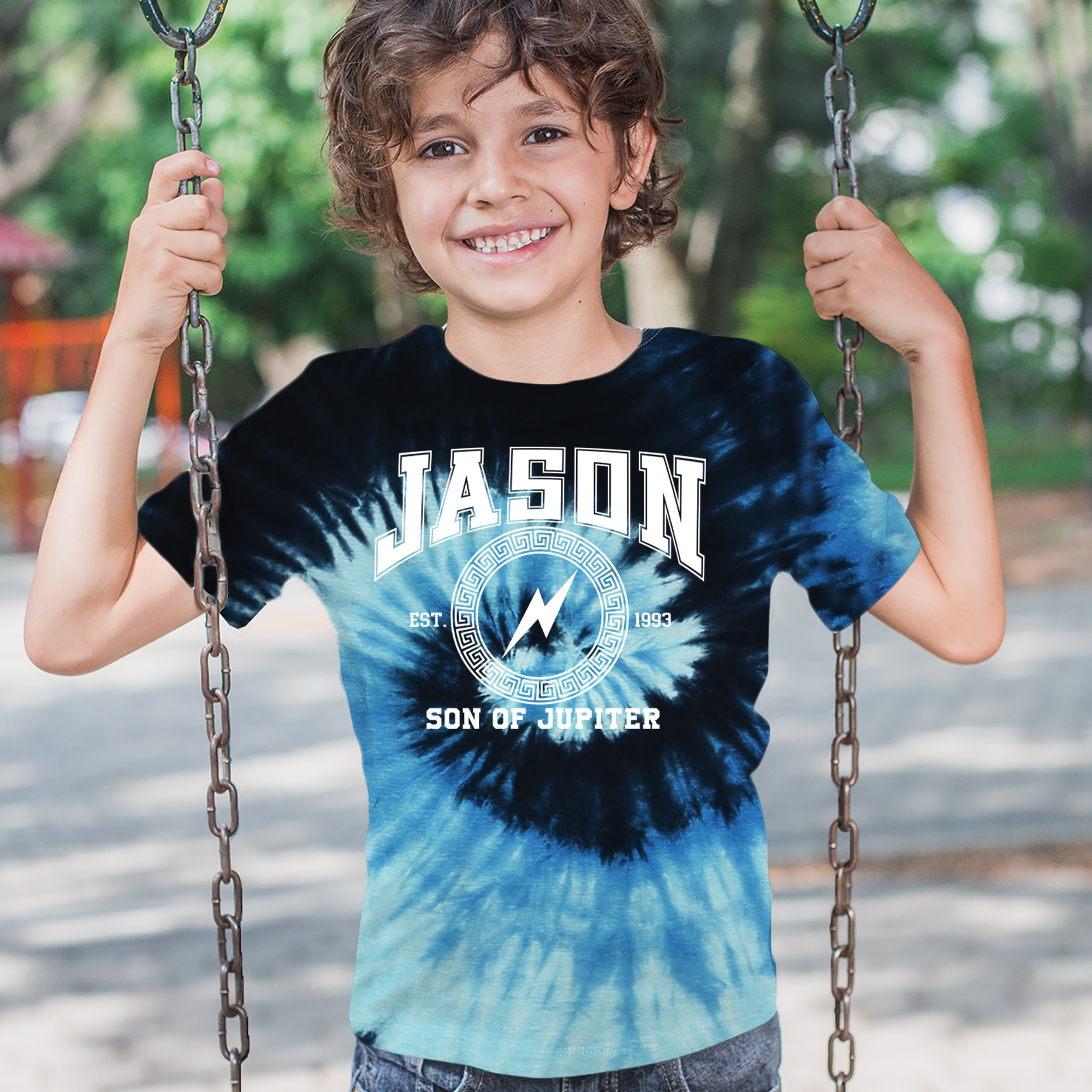 Jason Son of Jupiter Storm Bringer Mens T-shirt Black