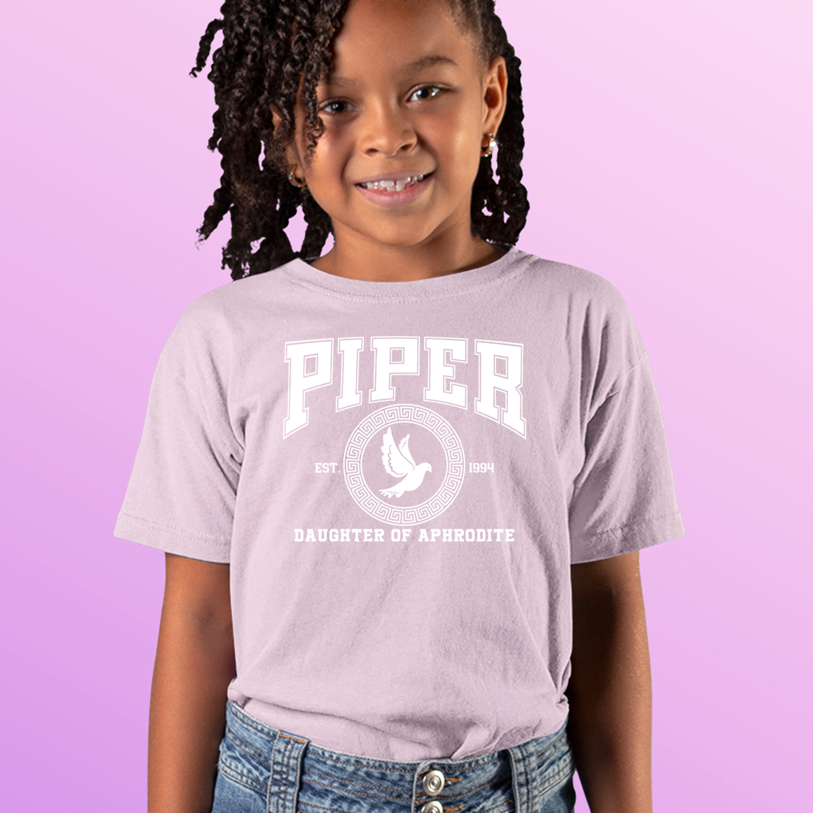 Piper Daughter of Aphrodite Rebel Heart Mens T-shirt Black