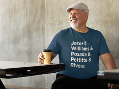 Jeter & Williams & Posada & Pettitte & Rivera Mens T-shirt 