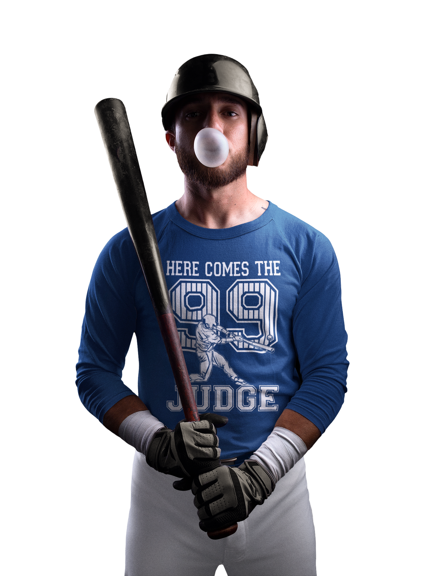 Here Comes The Judge 99 NY Baseball  Mens T-shirt Navy Blue