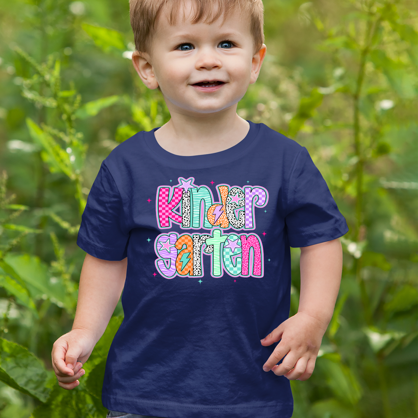 Kindergarten Cutie Colorful Back to School Men's T-shirt Black