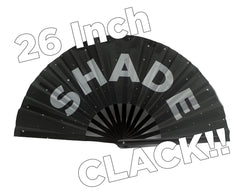 SHADE Large Concert Hand Fan - Foldable Handheld Renaissance Fan, Perfect for Festivals, Raves, Abanicos de Mano para Fiesta