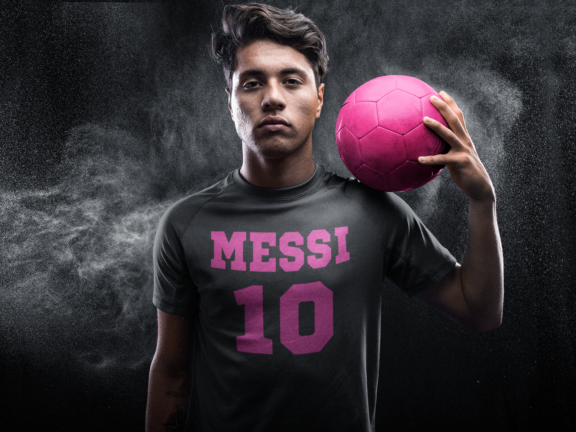 Messi World Soccer Futbol Messiami Mens T-shirt Black